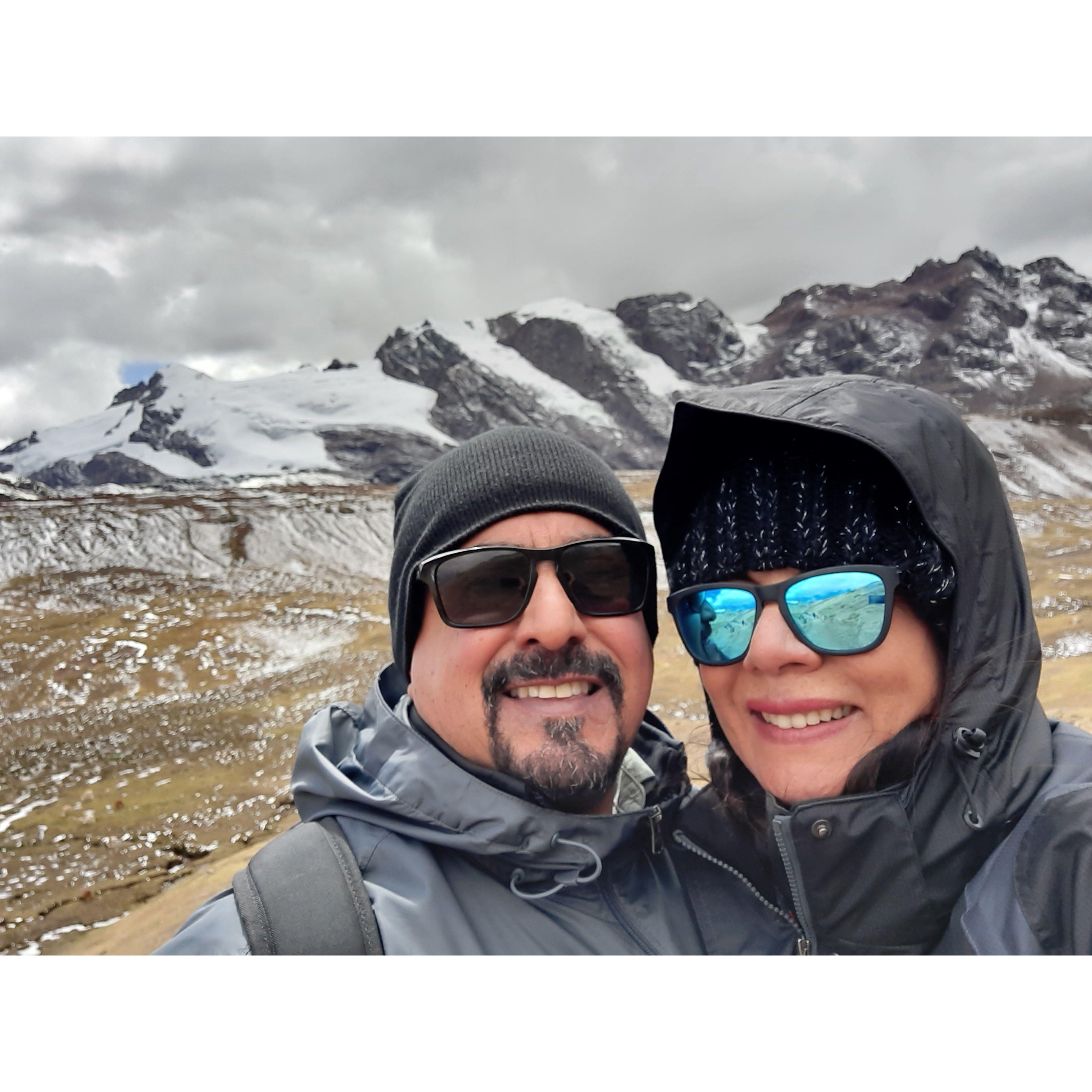 Rainbow Mountain, 17,000 ft above sea level