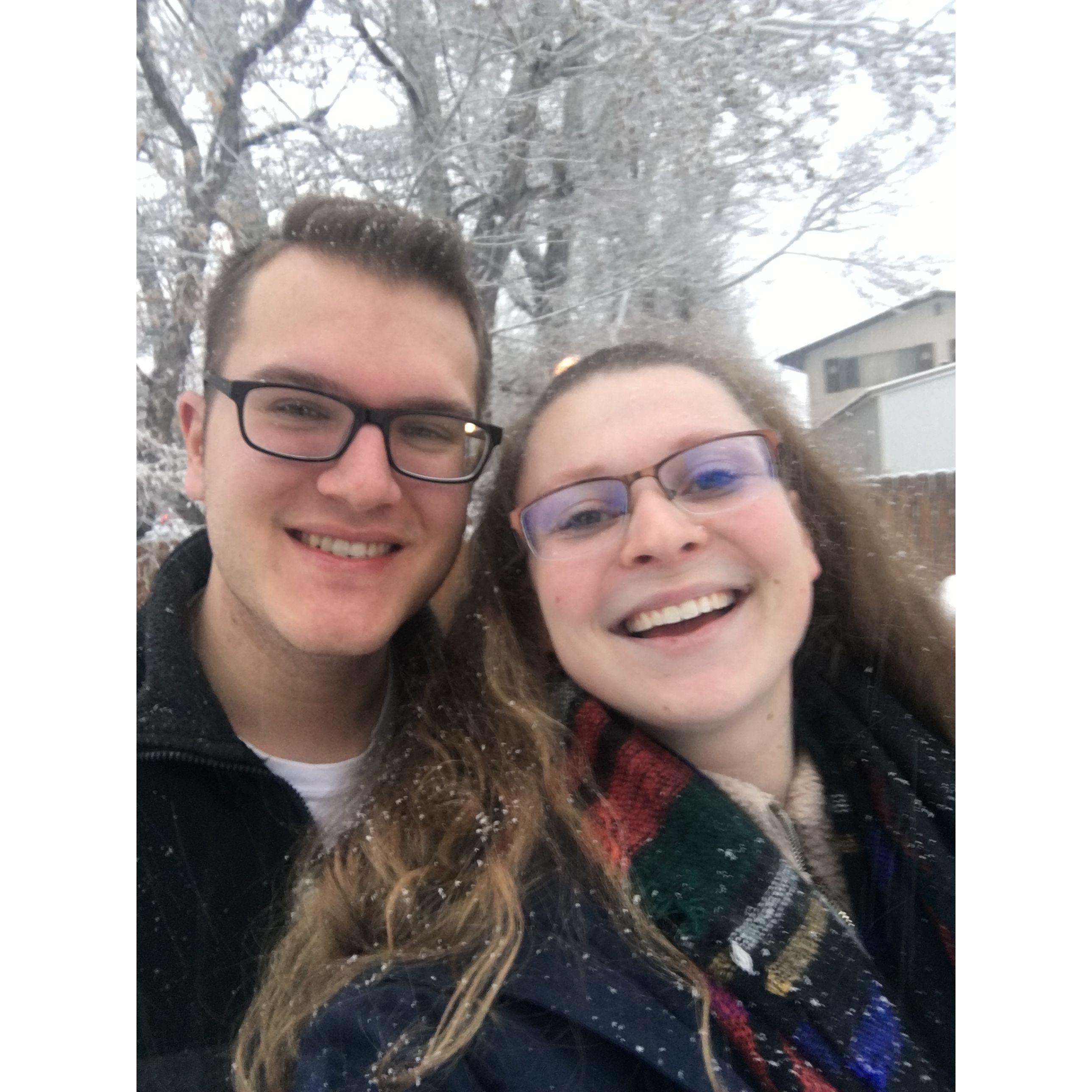 November 25th, 2019: Our first snow in CO