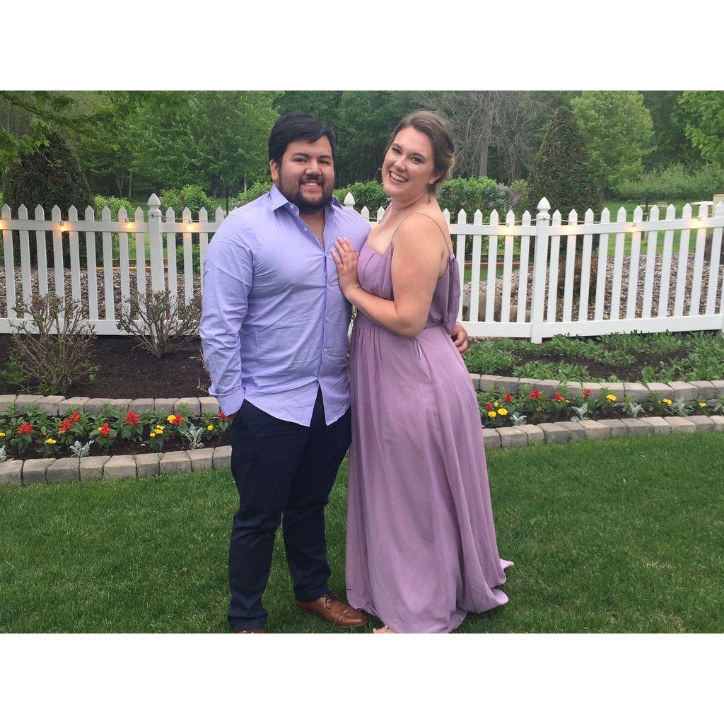 At Allie and Billy's wedding in May of 2018!