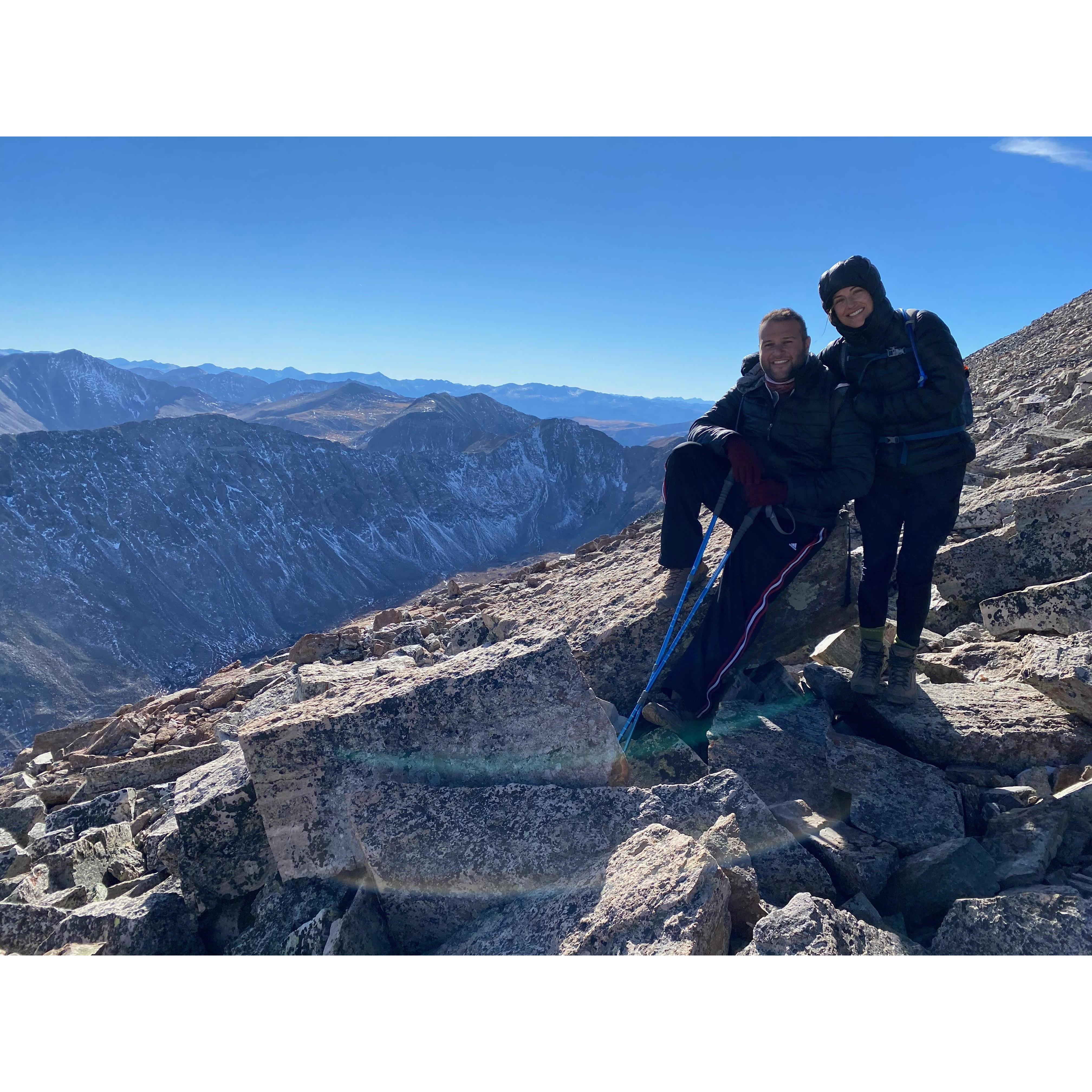 Crushed our first 14'er in Colorado! (Quandry Peak!)