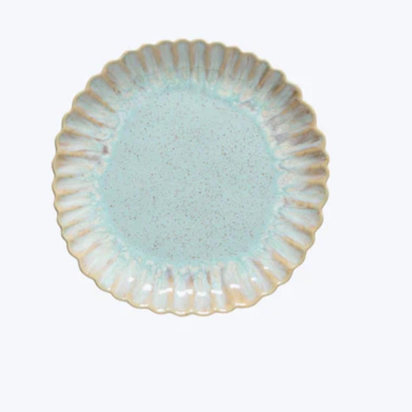 Mallorca Glazed Salad Plate, Set of 6, Sea Blue