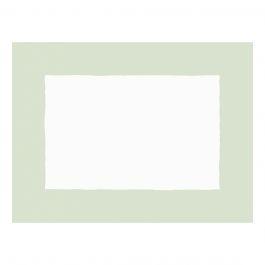 Cinta Pastel Green Border Linen Placemat