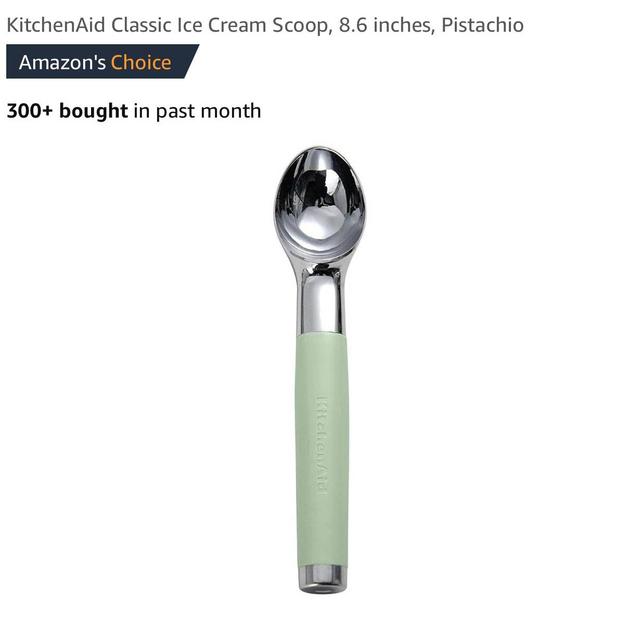 KitchenAid Classic Ice Cream Scoop, 8.6 inches, Pistachio