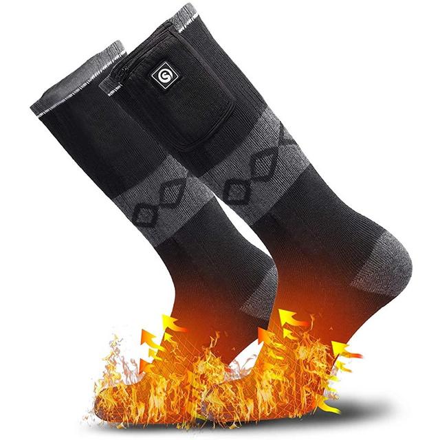Heated Socks for Women Men,Foot Warmers Electric Rechargable Battery Heating Socks,Winter Cold Feet Hunting Ski Camping Hiking Riding Motorcycle Snowboating Thermal Warm Socks