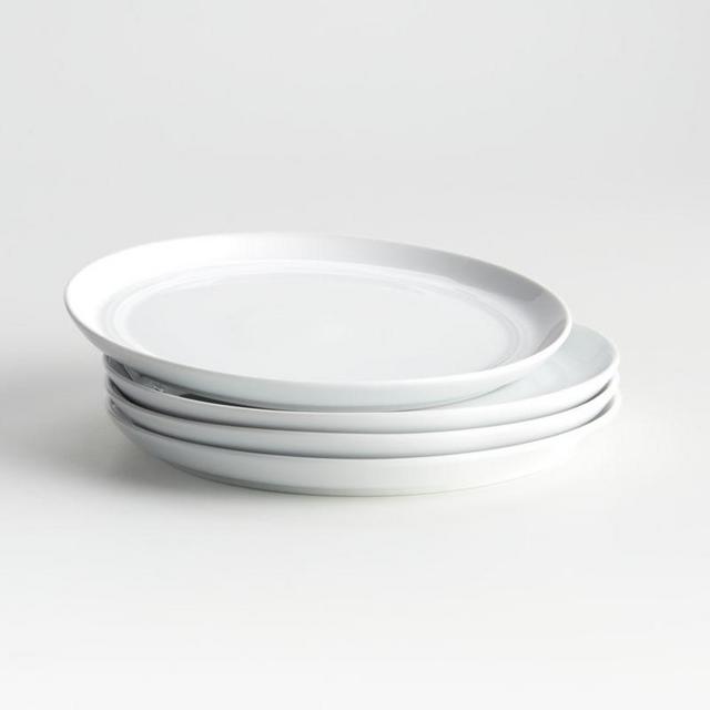 Create & Barrel - Hue White Salad Plates, Set of 4