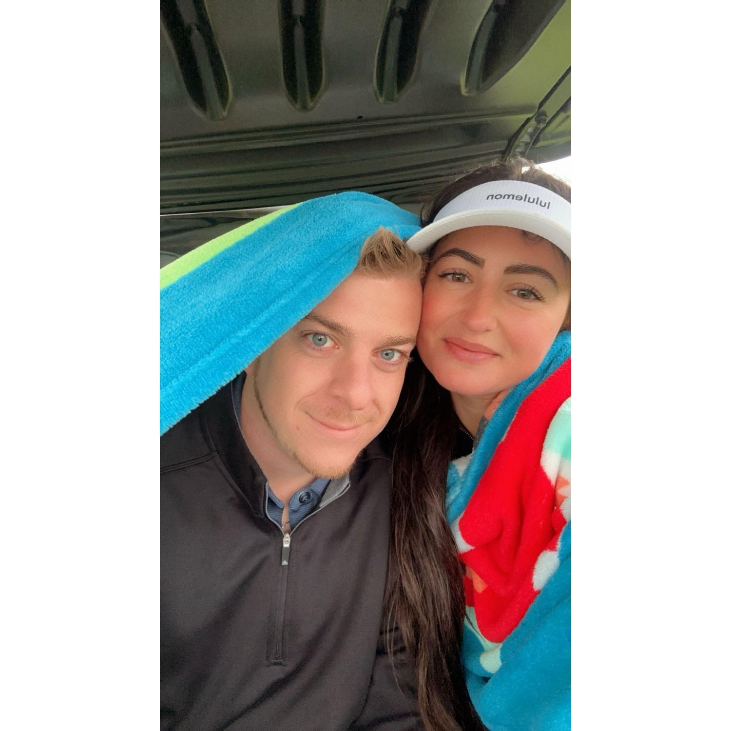 Golfing in the cold