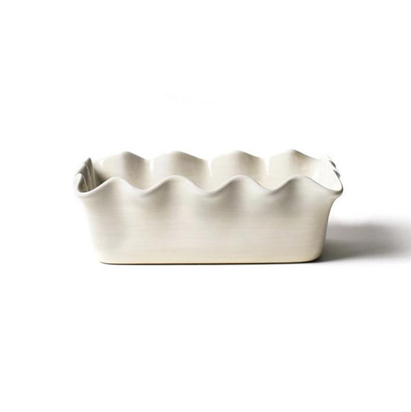 Signature White Ruffle Loaf Pan