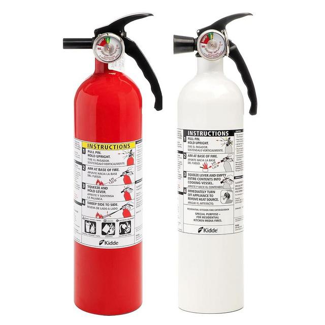 Kidde FA110G + RESSP Basic + Kitchen Fire Extinguisher, Variety Pack, Red & White, 2 Pack