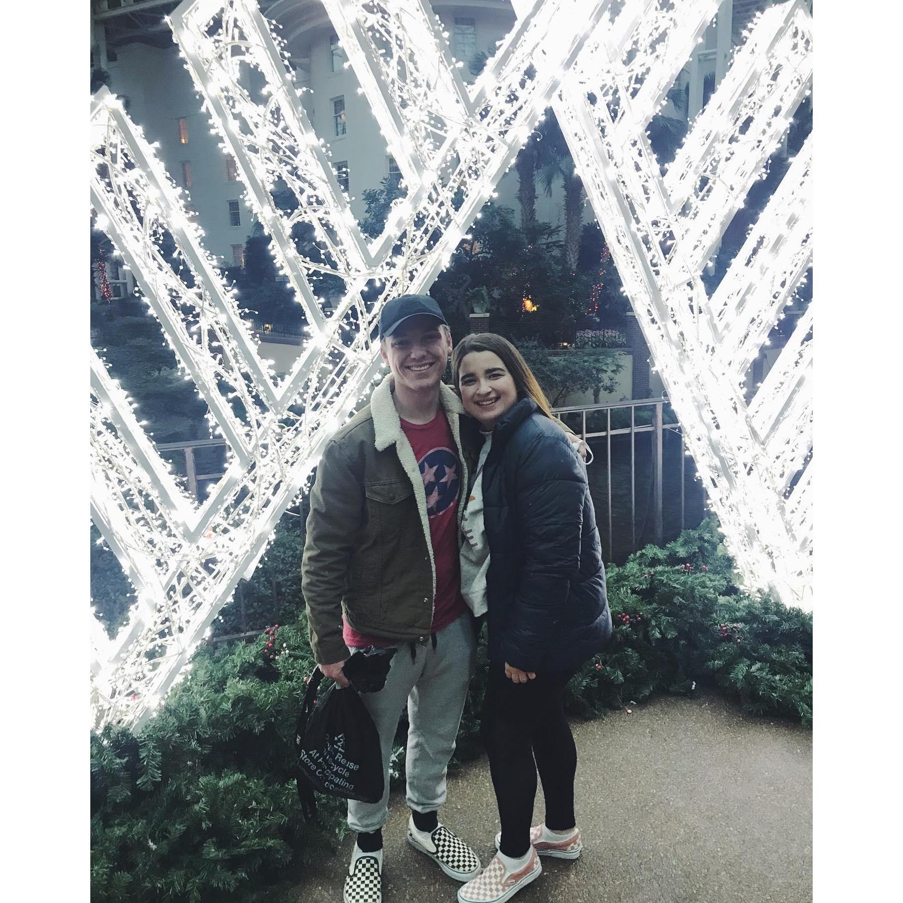 Our first Christmas together, 2020.