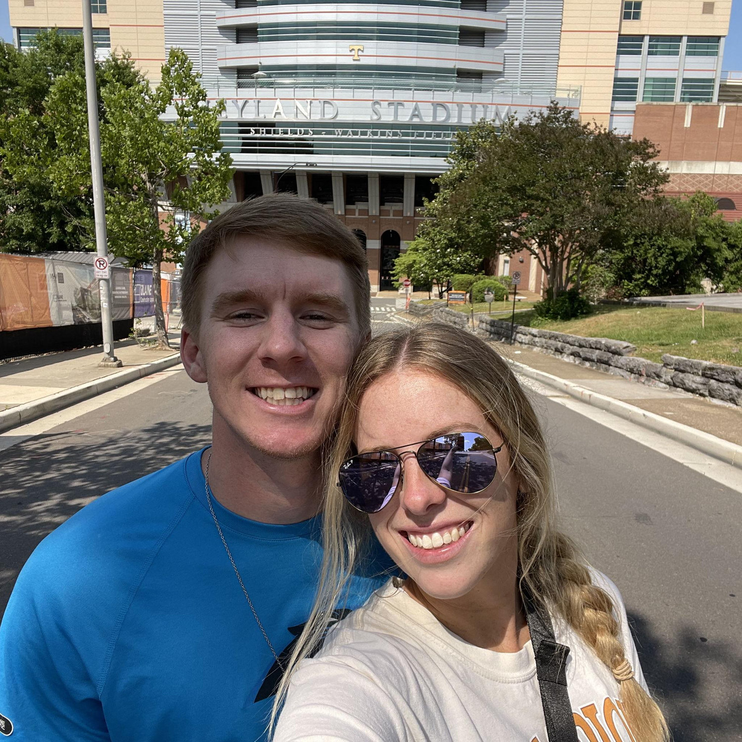 The first time Nate visited Tennessee's campus!