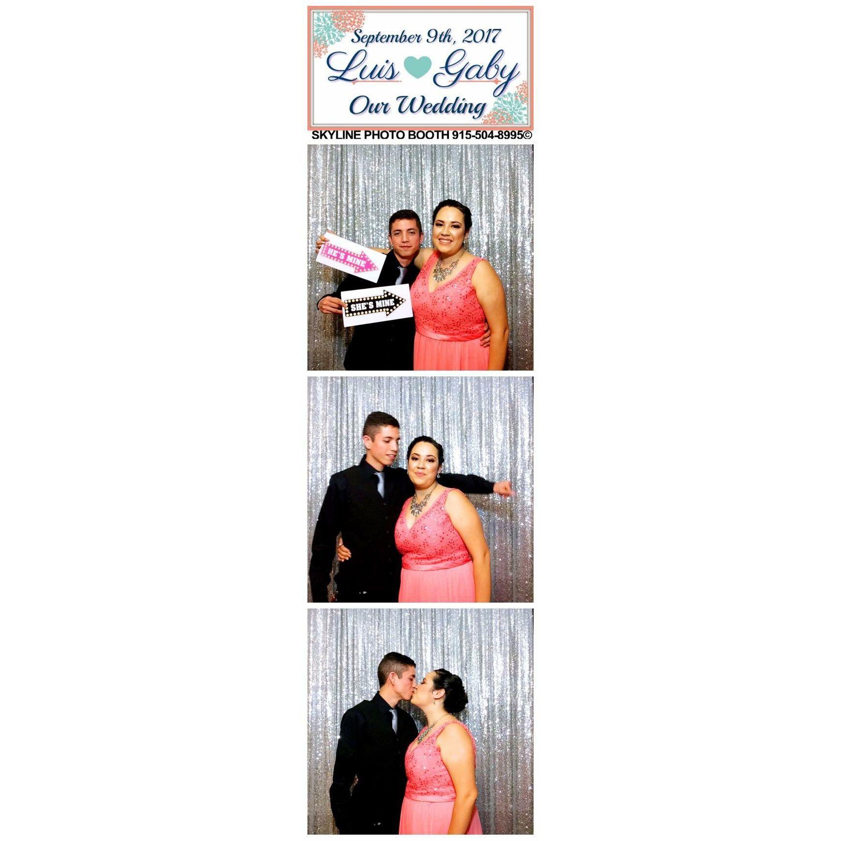 September 9, 2017. Took advantage of the photobooth at my cousin's wedding.