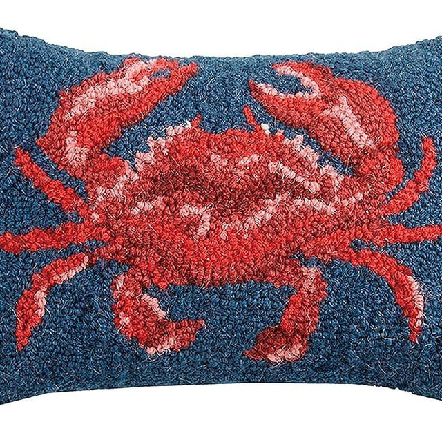 Peking Handicraft 30PA286C12OB Crab Hook Pillow, 8X12 Throw Pillow