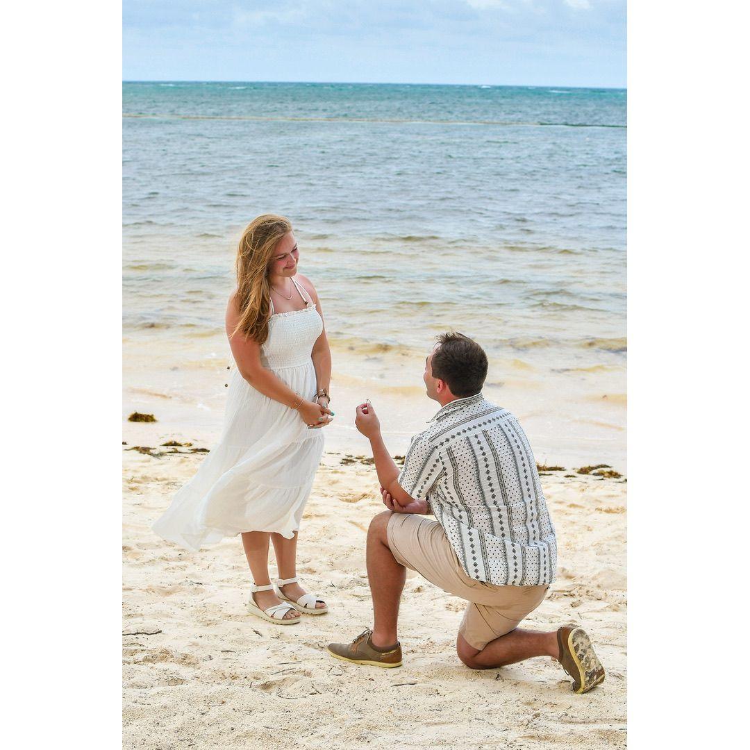 Brandon proposed on our first international trip to Punta Cana, Dominican Republic in August 2023.