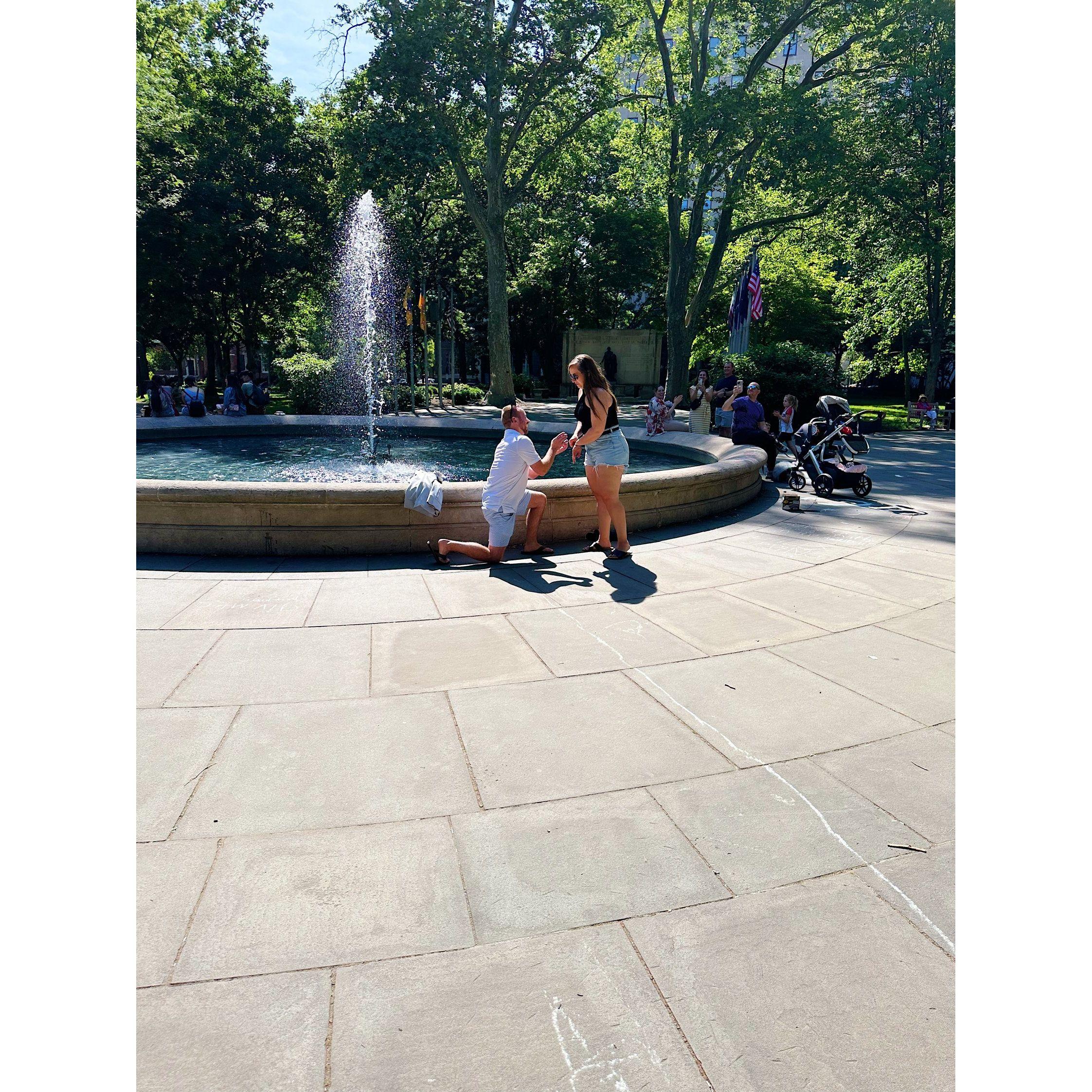 Proposal day aka best day ever - Philadelphia, PA