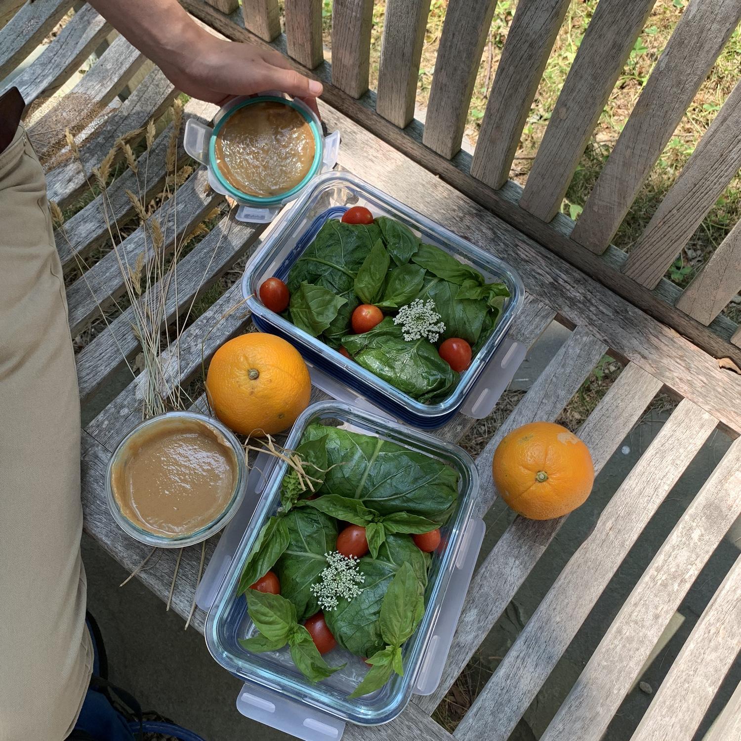Joel made summer wraps for the proposal