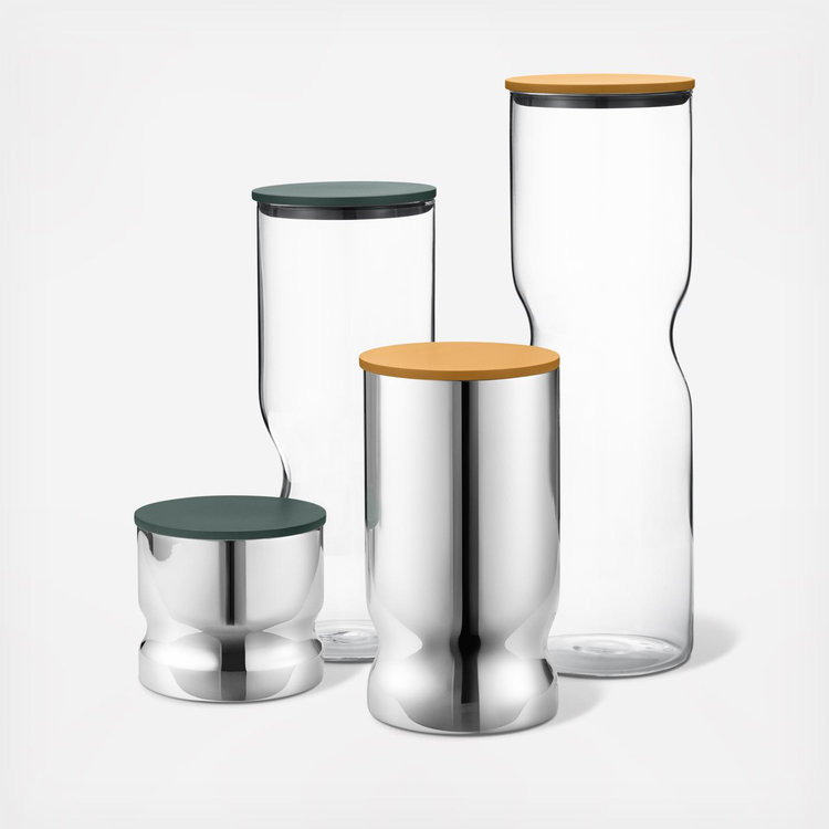 Georg Jensen, Alfredo Stainless Steel Medium Canister | Zola