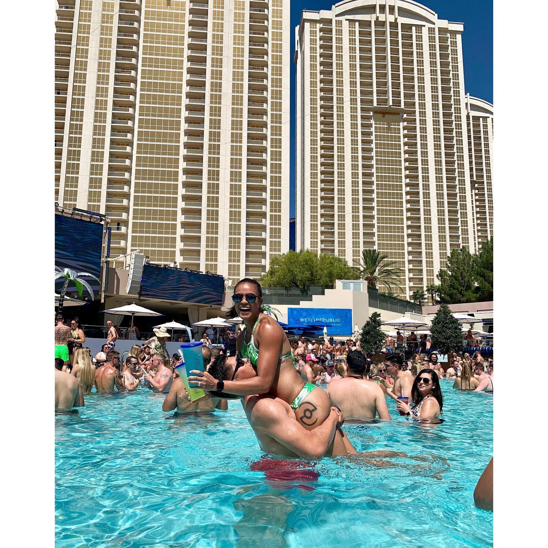 One of our favorite placed: Wet Republic in Las Vegas.