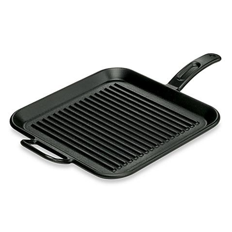 Lodge - 12-Inch Pro Logic Cast Iron Square Grill Pan