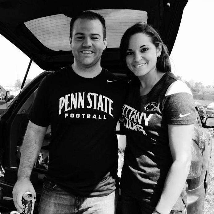 Jenna's first PSU tailgate and one of many for Sean.