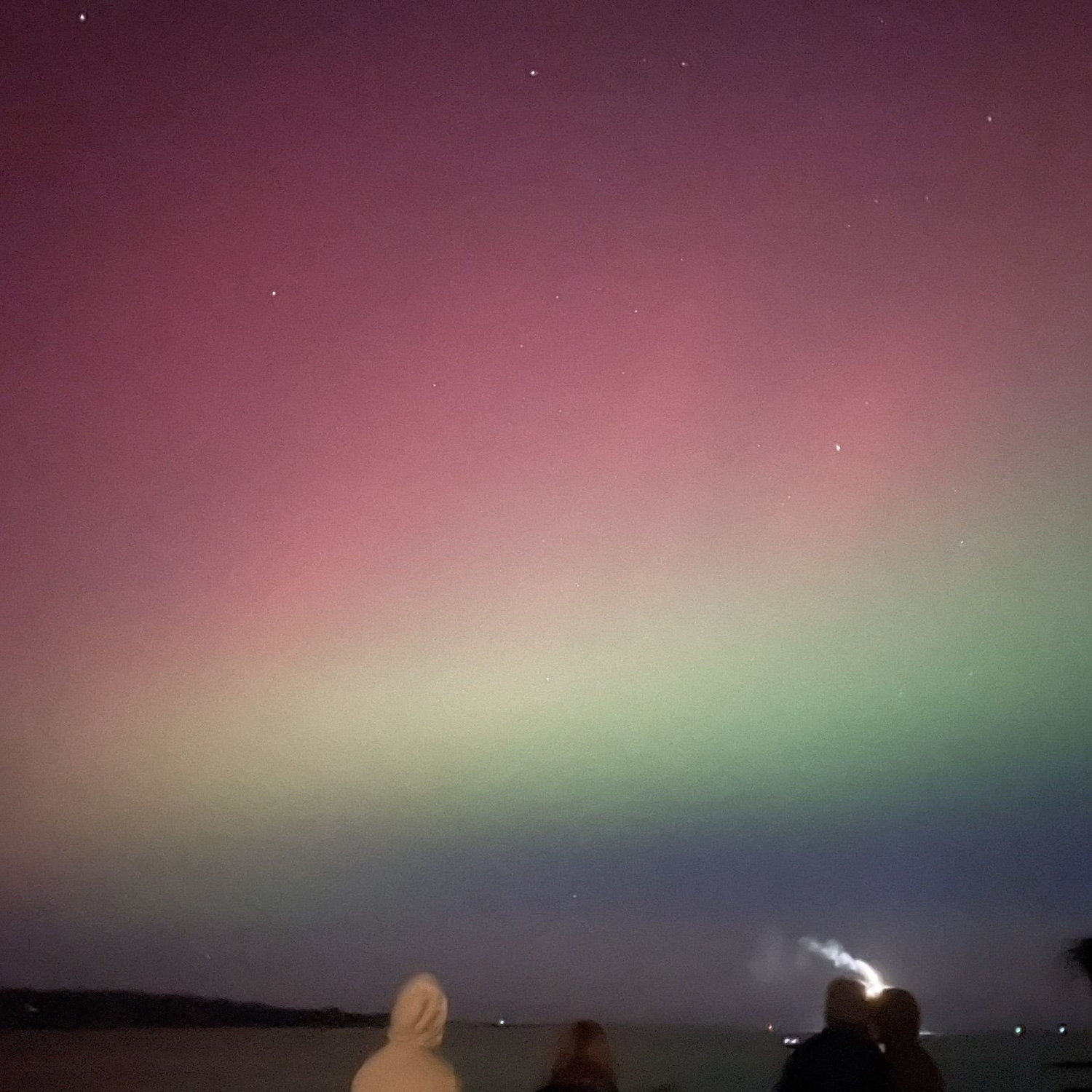 Our view of the Northern Lights from our street!