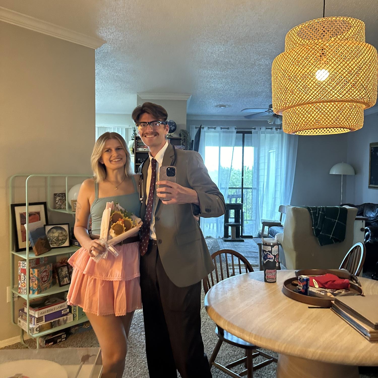 We dressed up as characters from Stardew Valley (Haley & Harvey) and went to the symphony! September 2025.