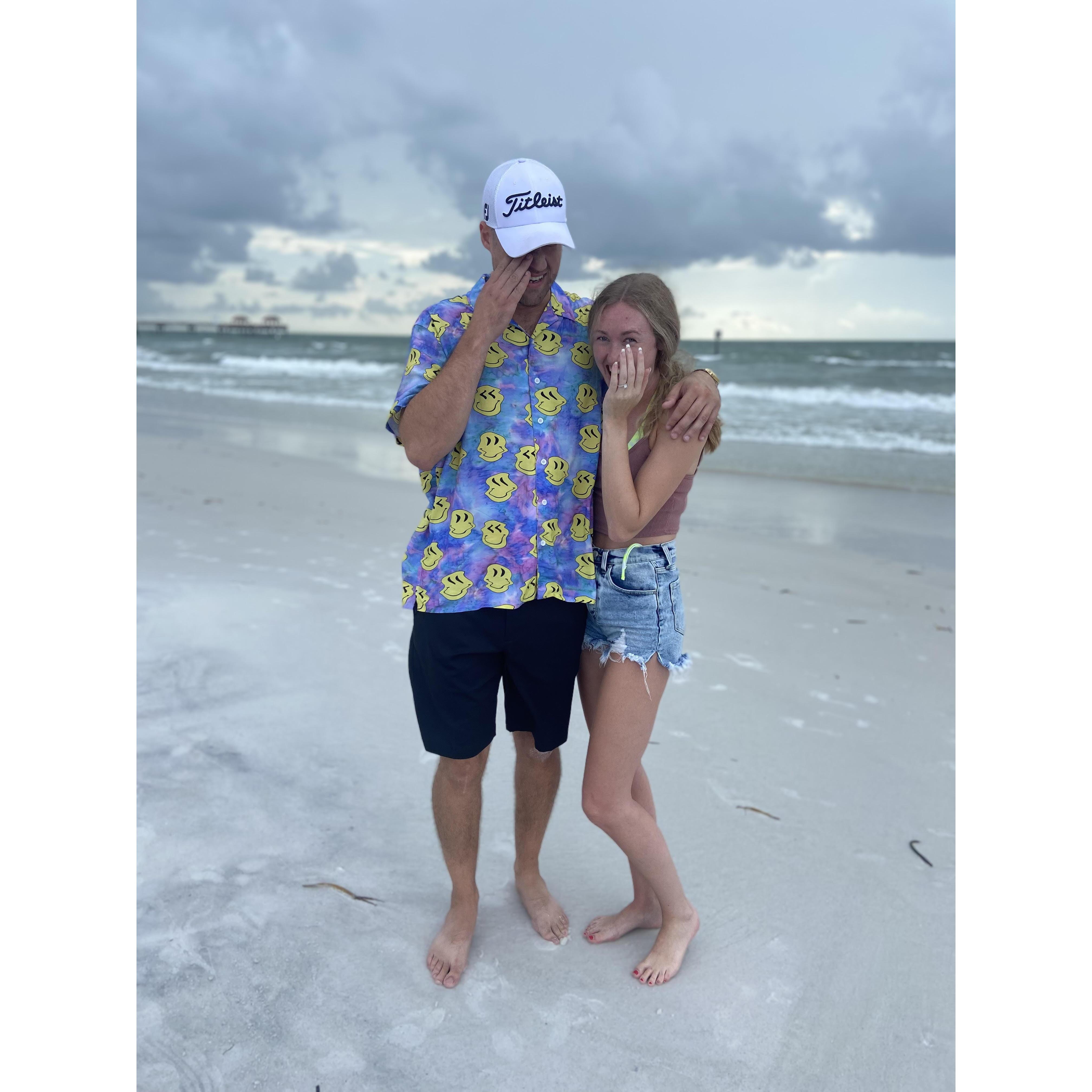 I said YES! - Clearwater Beach, Florida