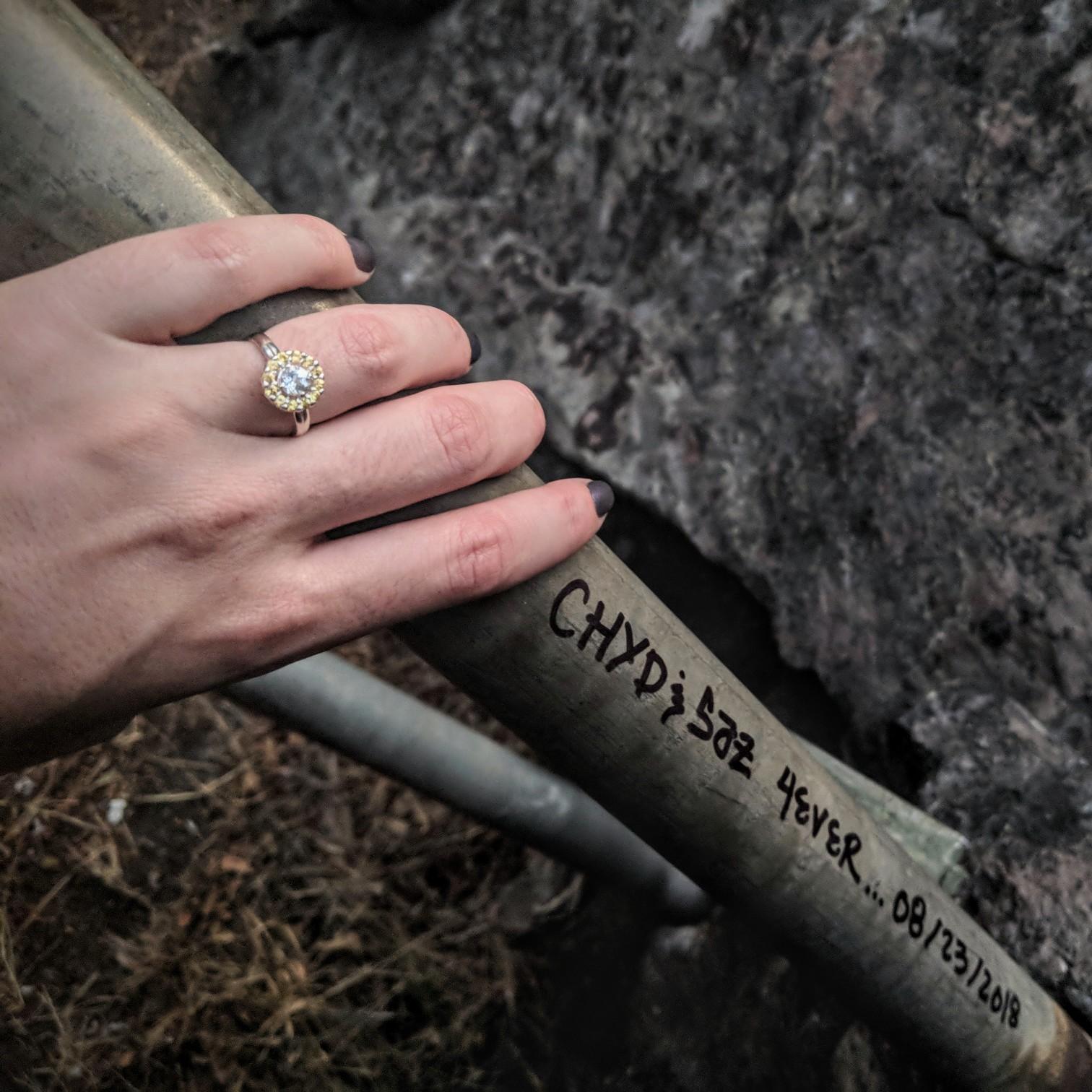 When we got engaged at Beacon Rock, 8/23/2018.