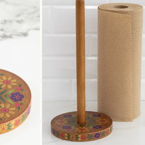 Wooden Paper Towel Holder