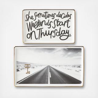 Spirit of Adventure 2-Piece Serving Tray Set