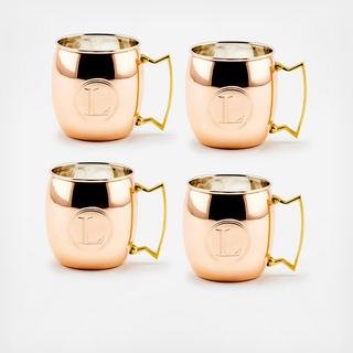 Monogram Moscow Mule Mug, Set of 4