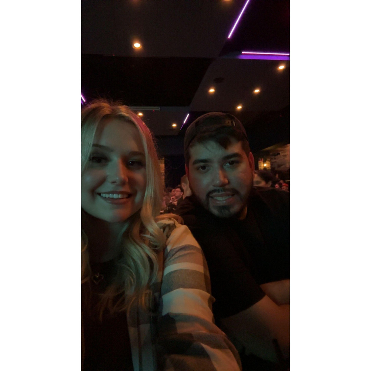 Date night to a comedy show