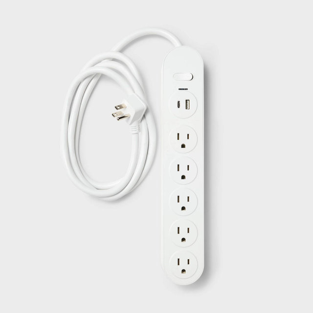 6' White Surge Protector - Heyday™