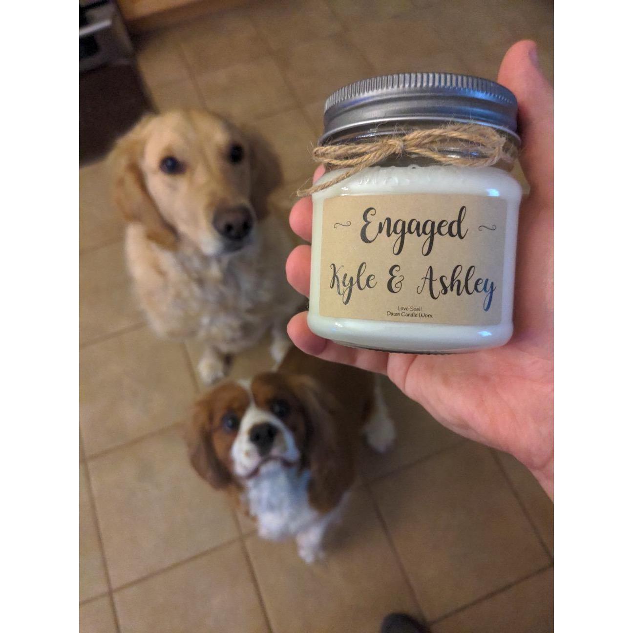 Our boys perfectly posed with an engagement gift from my sweet future sister-in-law Josie!