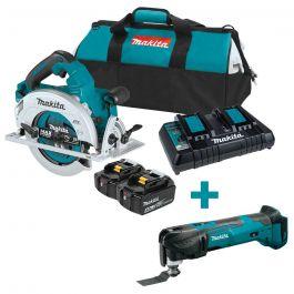 Makita XSH06PT 18V X2 36V LXT Cordless 7-1/4 in Circular Saw Kit with Multi-Tool