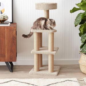 Large 45.9"H Beige Cat Tree | Amazon