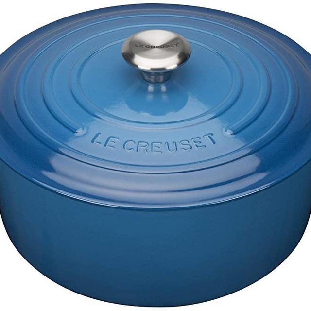 Le Creuset Enameled Cast Iron Signature Round Dutch Oven, 7.25 qt., Marseille