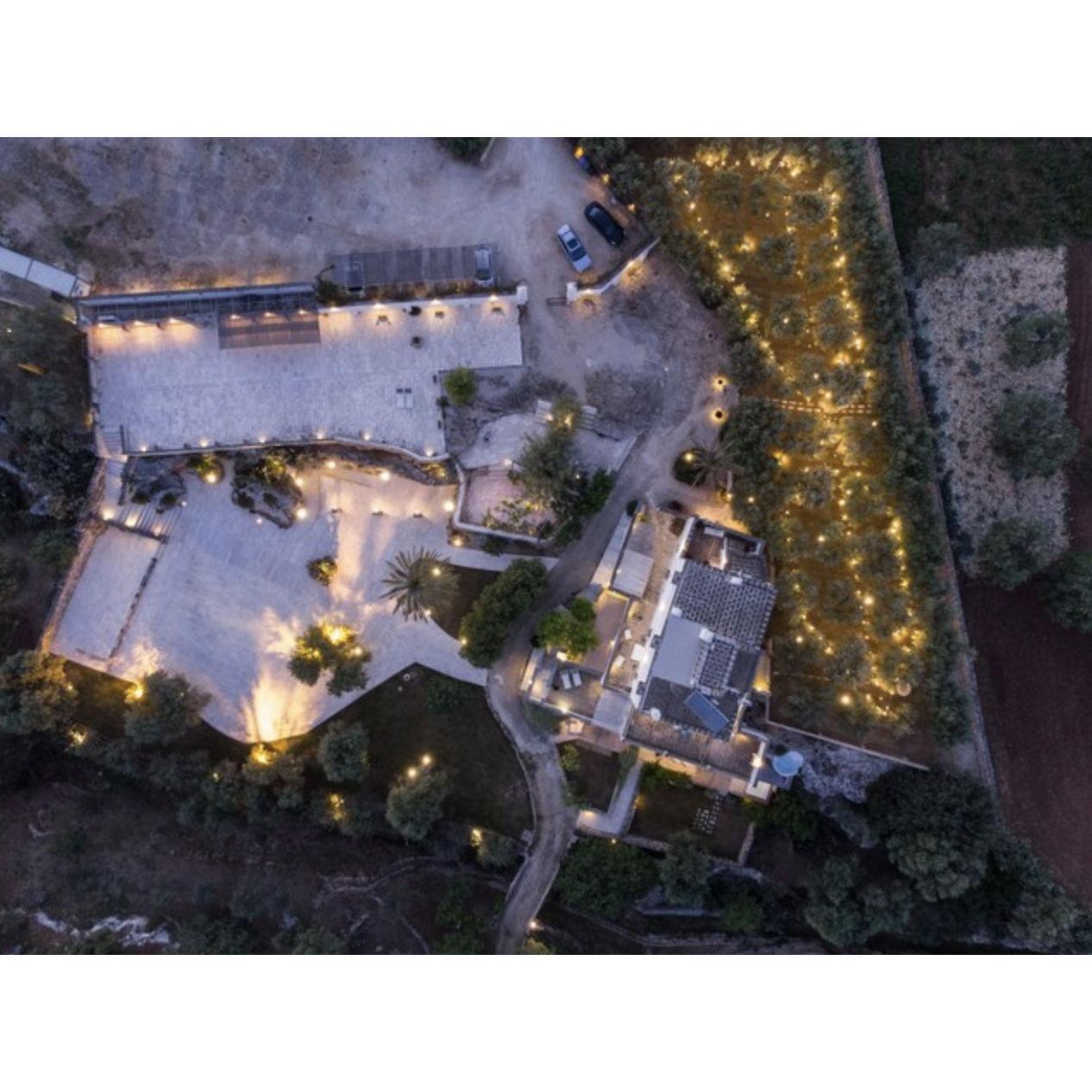 Birds eye view of the masseria.
