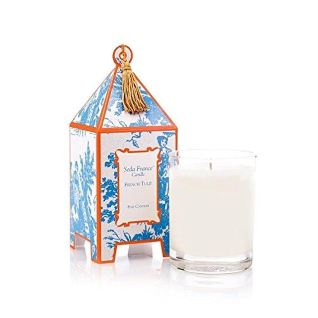 Seda France Japanese French Tulip Candle - Luxury Designer Candles - Japanese Pagoda Candle