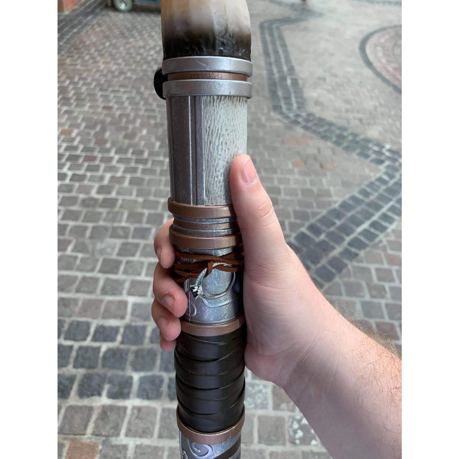 May 15th, 2021. We accidentally both planned to propose on the trip. It took me way too long to realize the ring was tied to my lightsaber.
-Silas