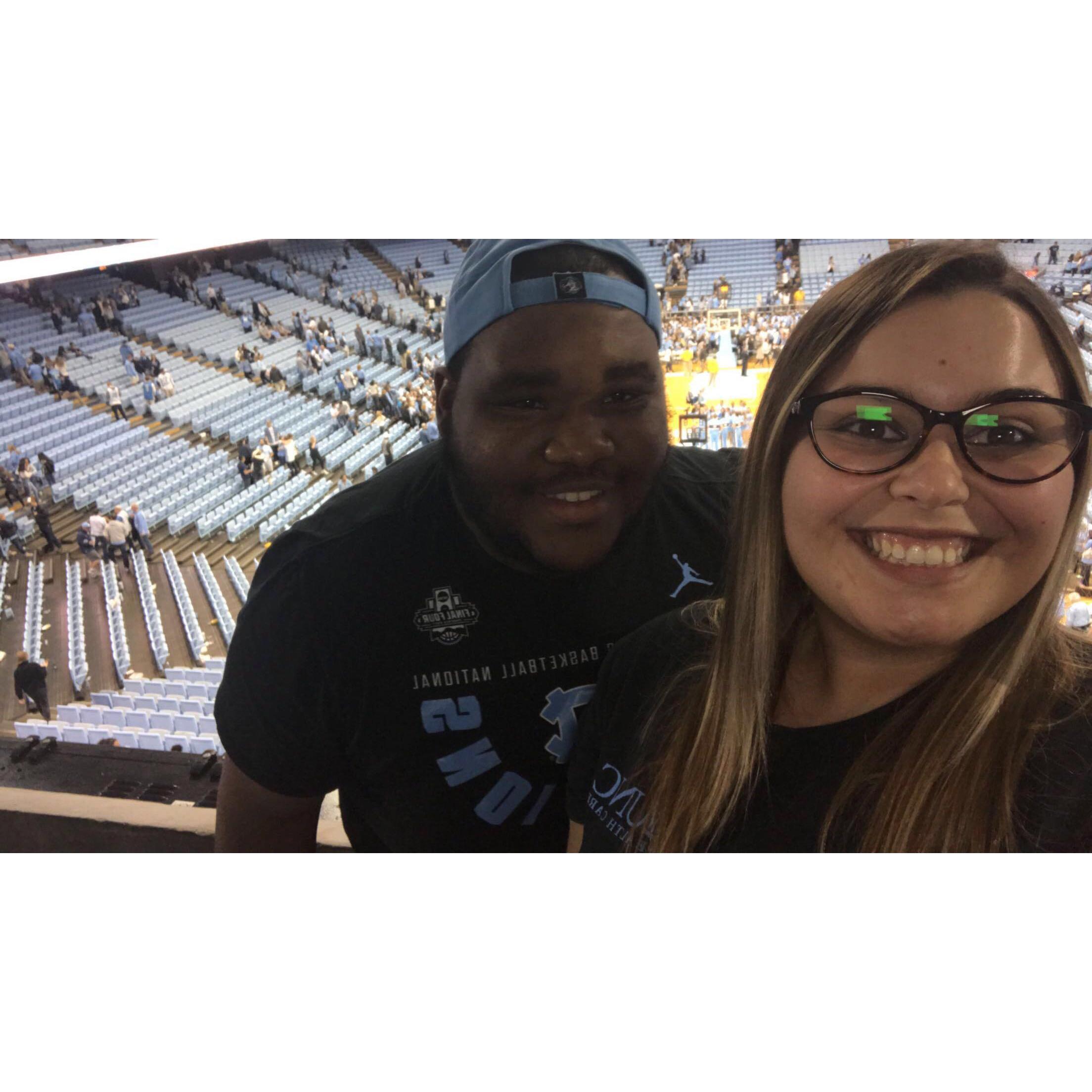 Our first ACC basketball game together