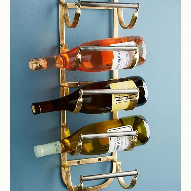 Antique Brass Wine Rack
