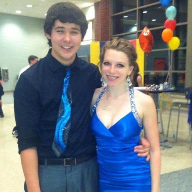 Our first homecoming dance together at Powhatan High School. (Fall, 2013)