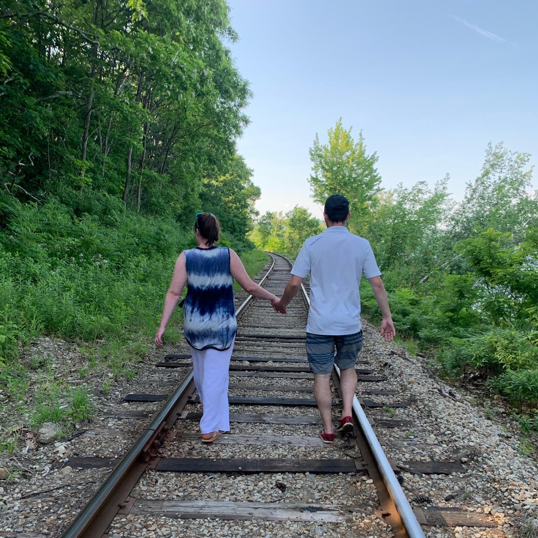 Fun fact: The quickest way from Akwa Marina to Julie's parents place is walking the Hobo tracks.