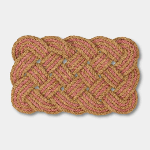 18"x30" Lovers Knot Coir Dorm Doormat Pink - Threshold™