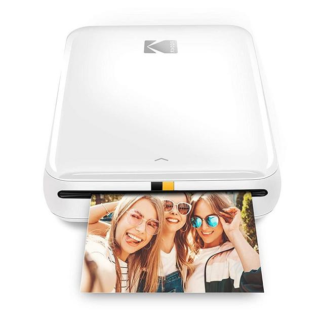 Kodak Step Wireless Mobile Photo Mini Printer (White) Compatible w/iOS & Android, NFC & Bluetooth Devices