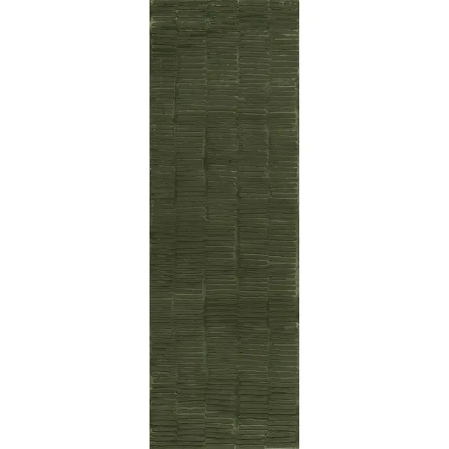 Nuloom Kailani Geometric Machine Washable Indoor Area Rug, Runner 2' 8" x 8', Green
