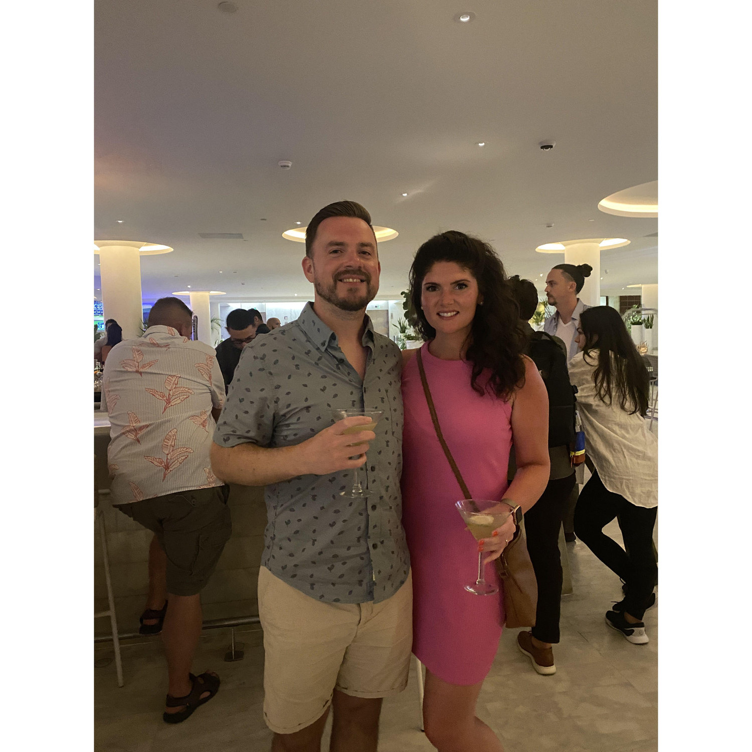 Hiding our extreme sunburn (San Juan, Puerto Rico)