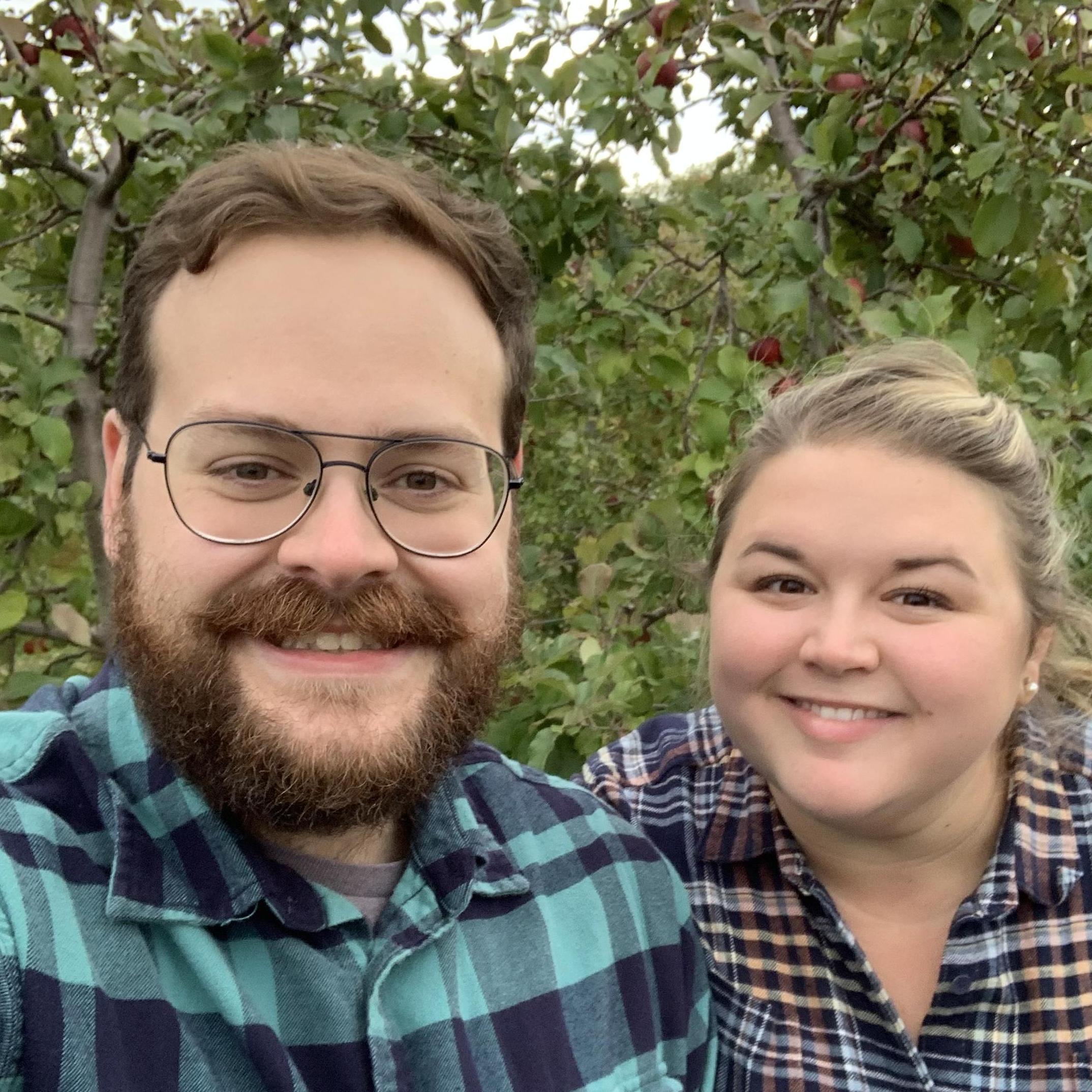 Fellipe's first time apple picking.