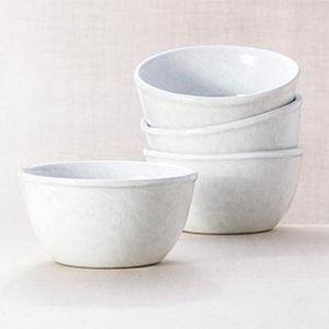 Medium Basic Bowl - White on White Glaze