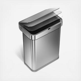 Stainless Steel Rectangular Voice & Motion Sensor Trash Can